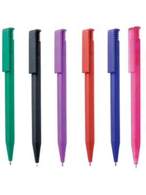 Plastic Pen Solid Calico Pen Retractable Penswith ink colour Black Refill