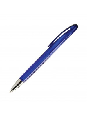 Plastic Pen Calico Transparent Retractable Penswith ink colour Blue