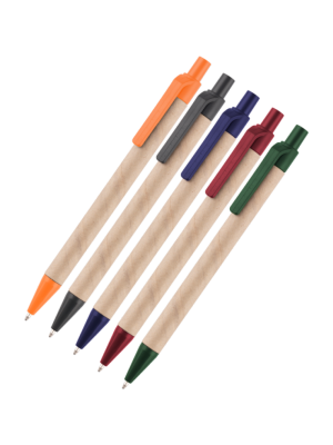 Plastic Pen Ecoretract Colour Retractable Penswith ink colour Black