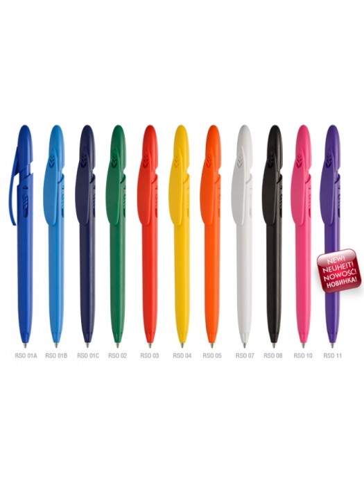 Plastic Pen Click Elite Pen Retractable Penswith ink colour Blue Refill