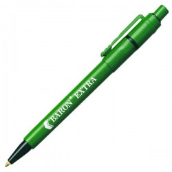 Plastic Pen Baron Extra Retractable Penswith ink colour Blue Refill