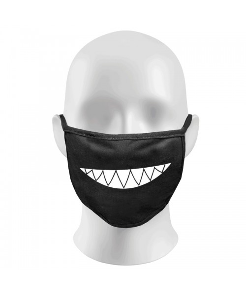 Evil Smile Print Funny Face Masks Protection Against Droplets & Dust