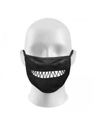 Creepy smile teeth Print Funny Face Masks Protection Against Droplets & Dust