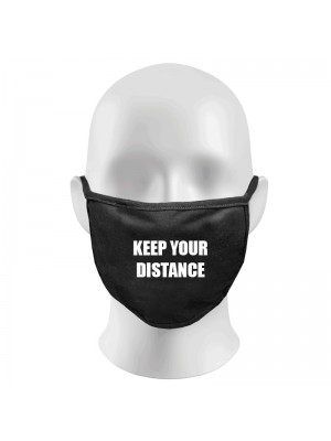 Keep Your Distance Print Funny Face Masks Protection Against Droplets & Dust