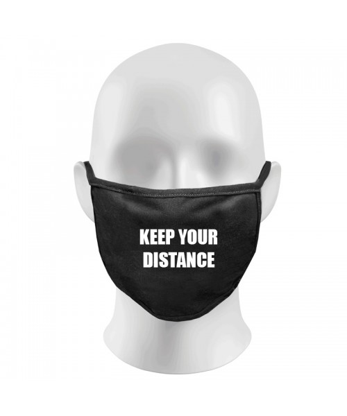 Keep Your Distance Print Funny Face Masks Protection Against Droplets & Dust