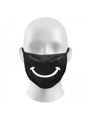 Smile Print Funny Face Masks Protection Against Droplets & Dust