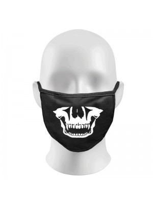 Skull Print Funny Face Masks Protection Against Droplets & Dust