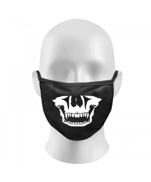 Skull Print Funny Face Masks Protection Against Droplets & Dust