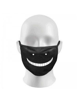 Ghost smile Print Funny Face Masks Protection Against Droplets & Dust