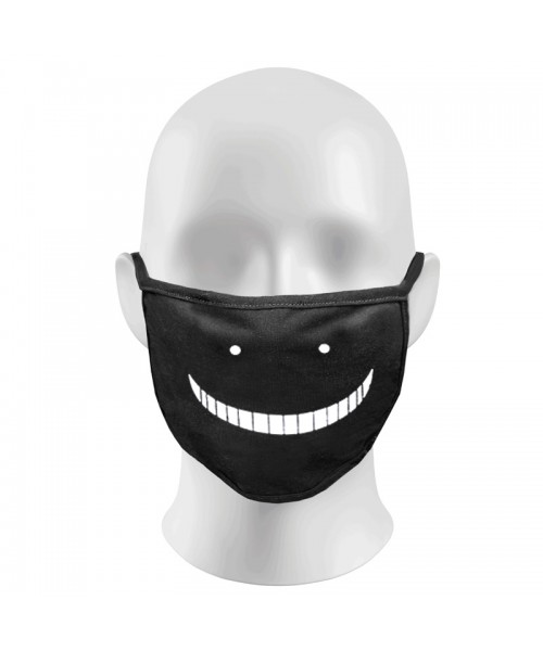 Ghost smile Print Funny Face Masks Protection Against Droplets & Dust