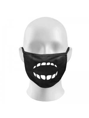 Screaming Teeth Print Funny Face Masks Protection Against Droplets & Dust