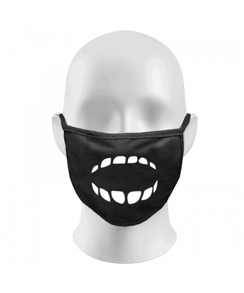 Screaming Teeth Print Funny Face Masks Protection Against Droplets & Dust