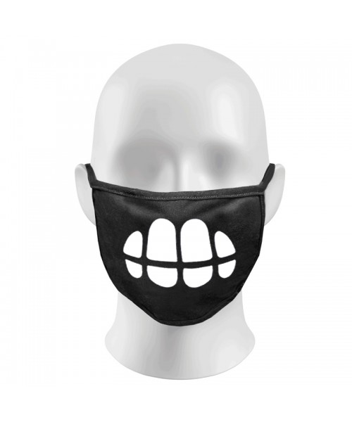 Big Teeth Print Funny Face Masks Protection Against Droplets & Dust