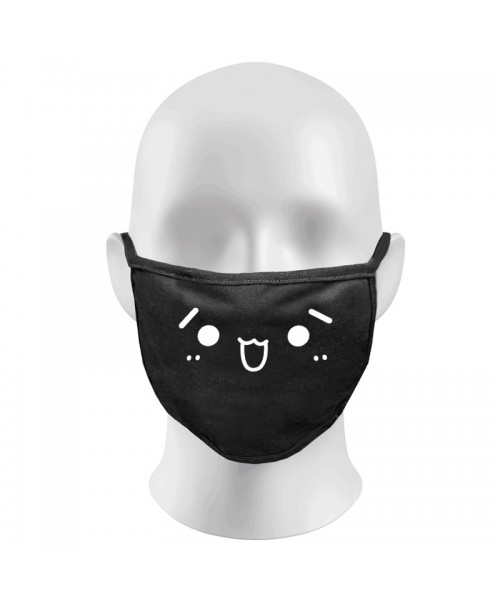 Cartoon Print Funny Face Masks Protection Against Droplets & Dust