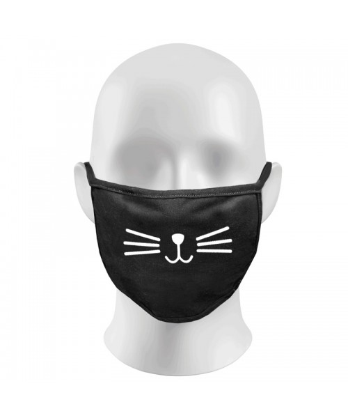 CAT FACE Print Funny Face Masks Protection Against Droplets & Dust