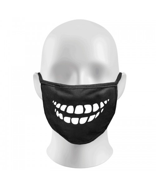 Laughing Teeth Print Funny Face Masks Protection Against Droplets & Dust