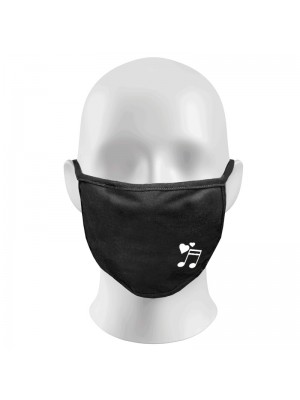 MUSIC NOTES Print Funny Face Masks Protection Against Droplets & Dust