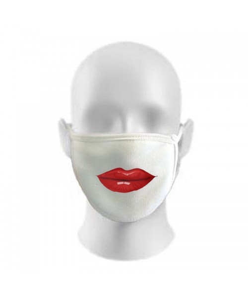 LIPS Print Funny Face Masks Protection Against Droplets & Dust