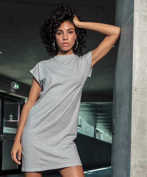Plain Women's turtle extended shoulder dress  T-shirts Build Your Brand 200 GSM