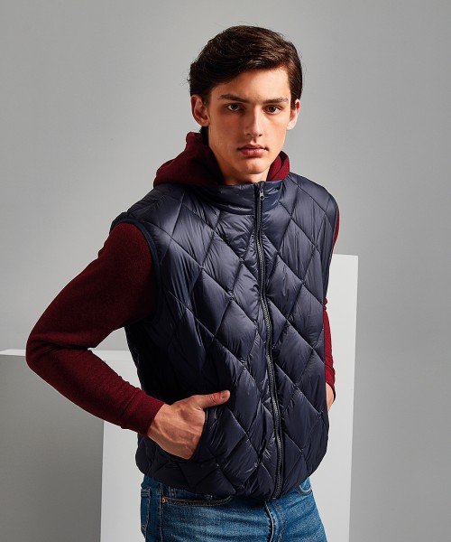 Plain Diamond pane padded gilet Jacket 2786 Outer: 36. Lining: 34. Wadding: 245 GSM