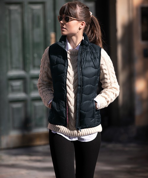 Plain Woman's Vermont down gilet Jackets Nimbus Shell: 35. Lining: 30 GSM