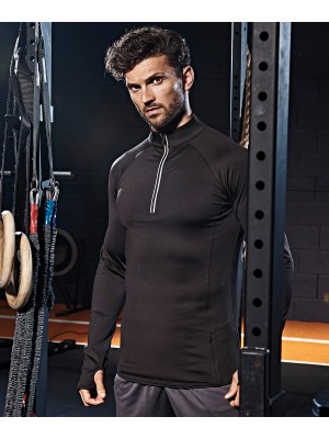 Plain Cool Flex long half-zip top Top AWDis Just Cool 280 GSM
