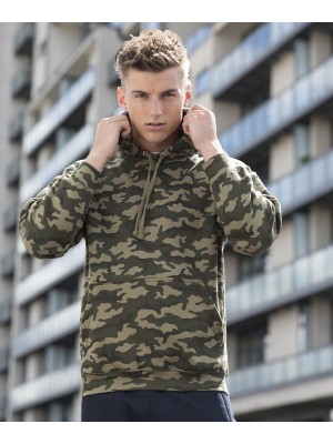 Plain Camo hoodie Hoodies AWDis Just Hoods 280 GSM