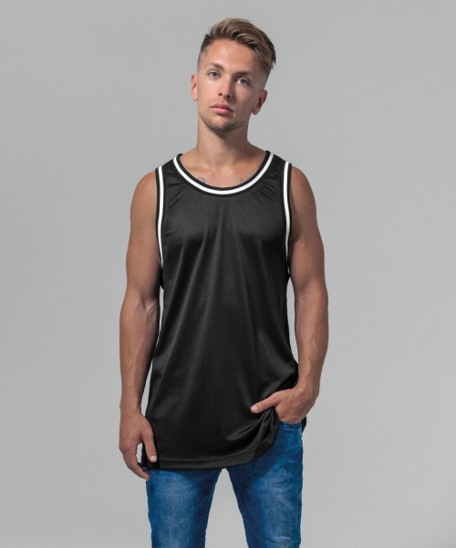 Plain Mesh tank top Top Build Your Brand 130 GSM