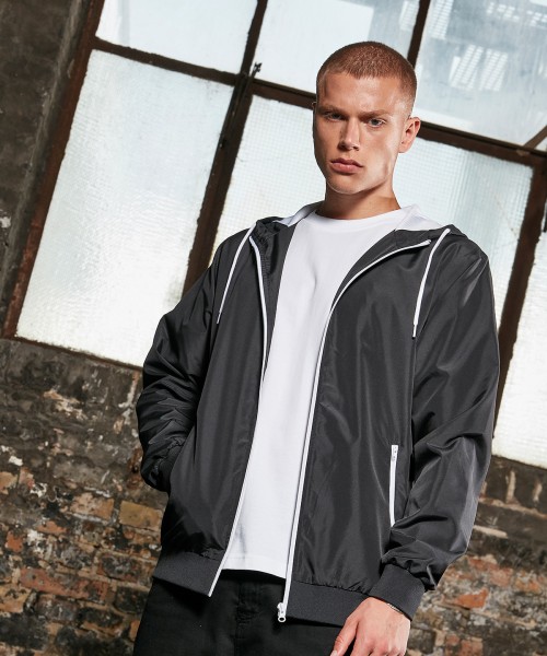 Plain Recycled windrunner Jackets Build Your Brand 82 GSM