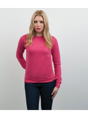 Plain Girlie Heather Sweatshirt AWDis Just Hoods 225 GSM