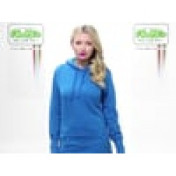 Plain hoodie Girlie longline Awdis 280 GSM