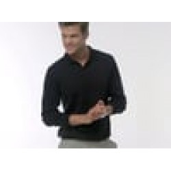 Plain Polo Shirt Long Sleeve Arundel Knitted Kustom Kit