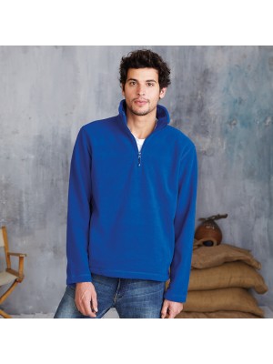 Plain Micro Fleece Enzo Zip Neck Kariban 300 GSM