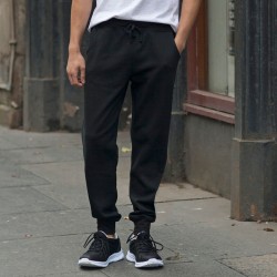 Plain Jog Pants Men Slim Cuffed Skinnifit 250 GSM