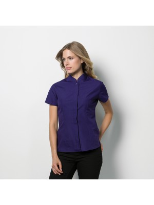 Bargear Women's Mandarin Collar Shirt Short Sleeve UK 2023