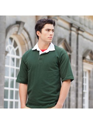 Plain Rugby Shirt Short Sleeve Front Row 300 GSM