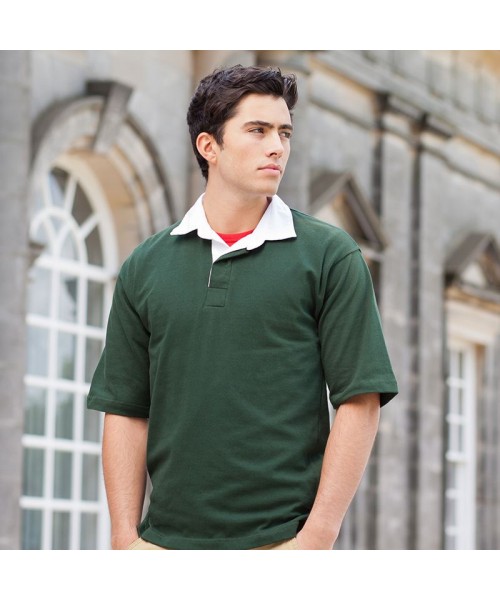 Plain Rugby Shirt Short Sleeve Front Row 300 GSM