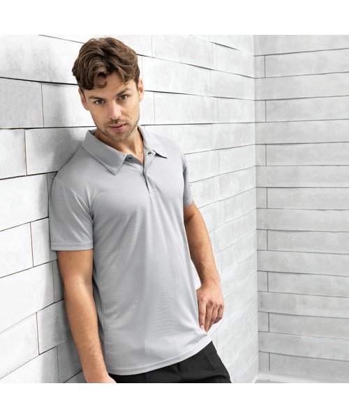 Plain Pique Polo Shirt Coolchecker Stud Premier 140 GSM