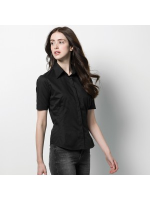 Bargear Women's Mandarin Collar Shirt Short Sleeve UK 2023