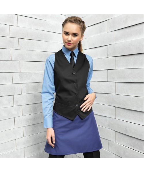 Plain Waistcoat Ladies Hospitality Premier 195 GSM