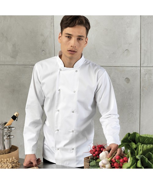 Plain Chef's Jacket Unisex Long Sleeve Premier 195 GSM