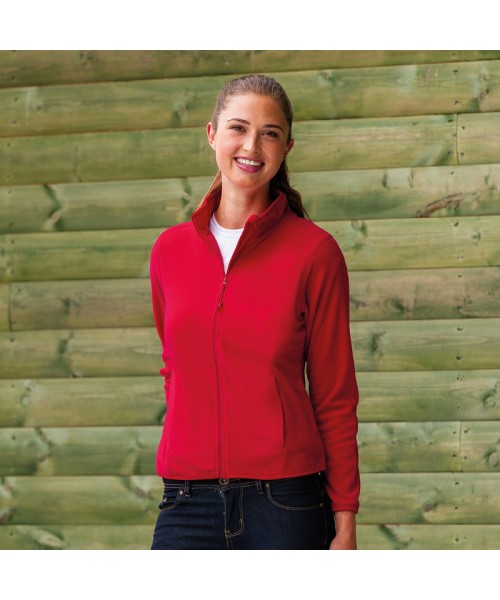 Plain Micro Fleece Jacket Ladies Russell 190 GSM