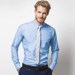 Plain Oxford Shirt Slim Fit Workwear Kustom Kit 135 GSM