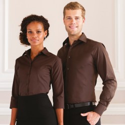 Plain Fitted Shirt Easy Care Russell 140 GSM