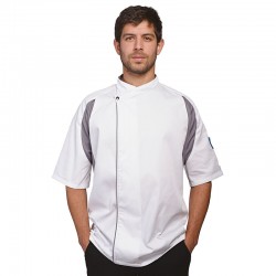 Plain short sleeved tunic Staycool executive Le Chef 200 GSM