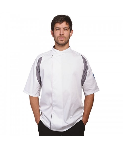 Plain short sleeved tunic Staycool executive Le Chef 200 GSM