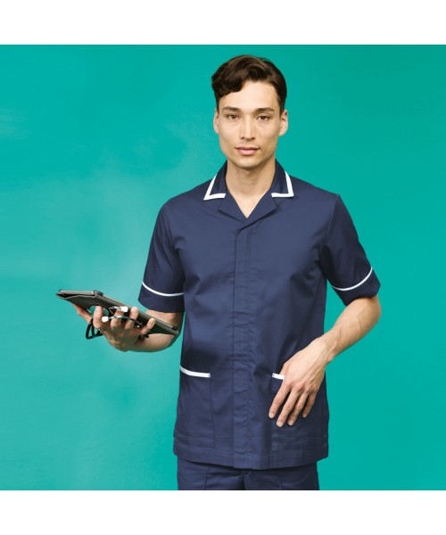 Plain men's healthcare tunic Malvern Premier 195 GSM