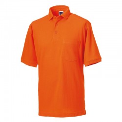 Plain Polo Shirt Pique Russell 215 GSM