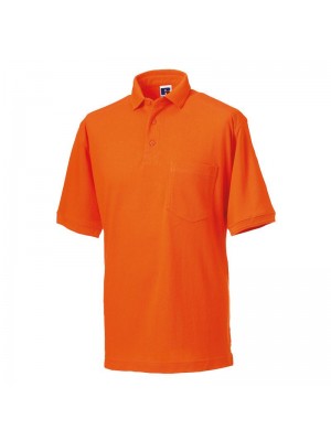 Plain Polo Shirt Pique Russell 215 GSM