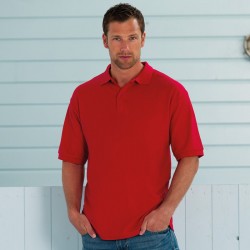 Plain Polo Shirt Classic polycotton Russeell 210 gsm Cols 215 GSM